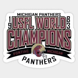 Michigan Panthers 83 Champs Sticker